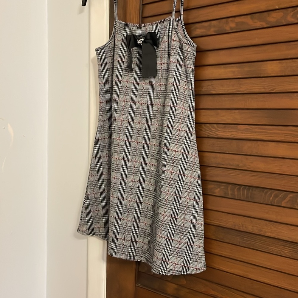 Plaid mini dress size medium - Picture 2 of 4